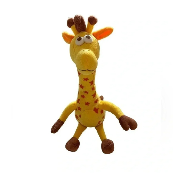 Toys R Us 2015 Geoffrey the Giraffe Stars Yellow Plush Stuffed Animal Toy - Picture 1 of 10
